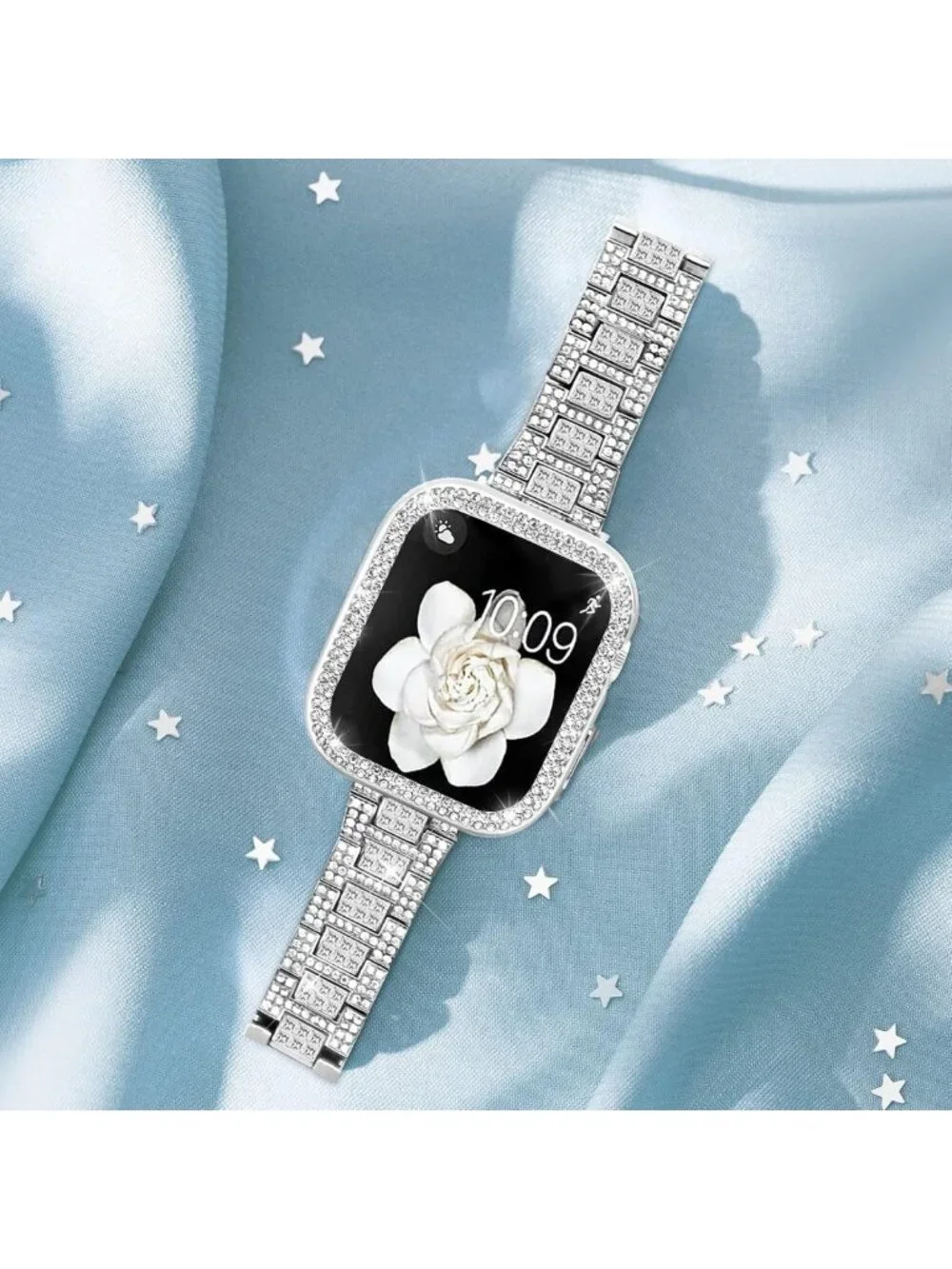 Stylish Bling Bands & Case for Apple Watch - Fits Series 1-11, Multiple Sizes